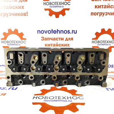 Головка блока цилиндров в сборе с клапанами для китайских фронтальных погрузчиков ZL20/ ZL30 с двигателем ZH4100, ZHAZG1, ZHBG14A марок: Fukai, SZM, HZM, Bull SL, CTK S, Yigong, Laigong, Neo S, Neo, Viking, Frontal, AMUR, ALTAY, FORWARD, Atlant, Grizzly, GR2L/GR2S, Сибиряк, First Loader, Boulder, RedStar, Molot, Titan, Boulder и их аналогов.