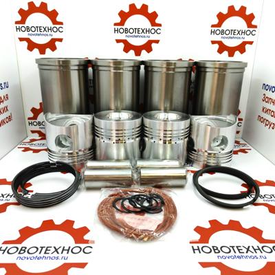 Поршневая группа Weichai ZH4100 45kWt на фронтальные погрузчики ZL 20 на модели Fukai SZM HZM Bull SL CTK Yigong Laigong Neo Viking Frontal Shanlin AMUR ALTAY FORWARD Atlant Grizzly Сибиряк Rongwei Runmax Boulder RedStar Molot Titan