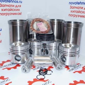 Поршневая группа YT4B2Z-24 для китайских фронтальных погрузчиков с двигателем YT4B2Z-24 марок: Yigong ZL30, Amur DK630, Atlant 300L, Grizzly GR2L/GR2S, First Loader ZL930, Fukai ZL930, Laigong ZL30, NEO S/L300, SZM 930, HZM 930,VIKING ZL30-S, CTK S930, BULL SL930 и их аналогов.