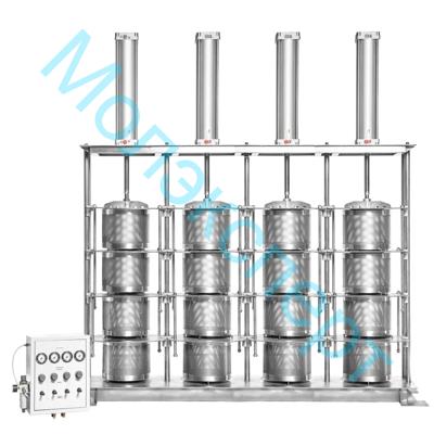 Пресс для сыра вертикальный с пневматическим приводом ППВ-4х3-125-300