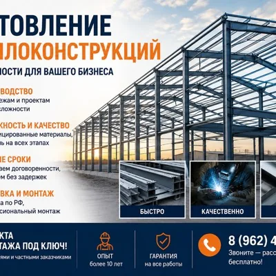 Изготовление металлоконструкций любой сложности