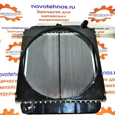Радиатор водяного охлаждения YUNNEI YN48GBZ на фронтальные погрузчики ZL30 на модели Fukai SZM HZM Bull SL CTK Yigong Laigong Neo Viking Frontal Shanlin AMUR ALTAY FORWARD Atlant Grizzly Сибиряк Rongwei Runmax Boulder RedStar Molot Titan 
