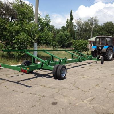 Тележка транспортная для перевозки жаток двухосная