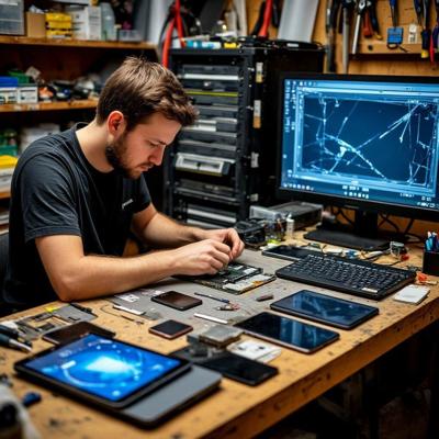 Ремонт телефонов, ноутбуков, планшетов, компьютеров, игровых приставок