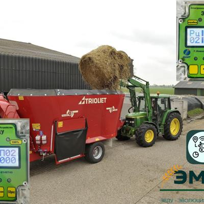 Весовая система ЭВДУ-103 для миксеров-кормораздатчиков 