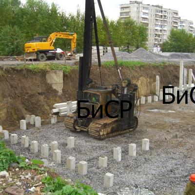 Свайные работы, забивка свай, погружение свай, сваебойные работы, свайный фундамент
